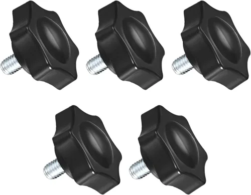 Vista 12 de METALLIXITY Perillas de tornillo de mango de sujeción (M6x26mm) 1 unidad, agarre de metal en forma de estrella - para construcción de viviendas