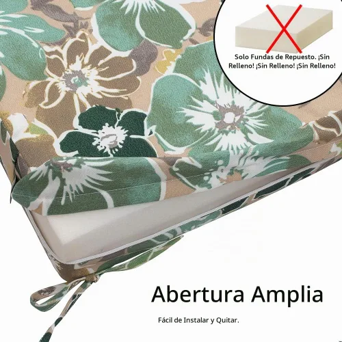 Vista 5 de Magpie Fabrics - Juego de fundas para cojines de patio de 2 (solo funda de repuesto, sin inserto!), Funda impermeable para silla de asiento profundo