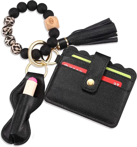 Vista 44 de BVGA Pulsera llavero de pulsera de silicona para mujer