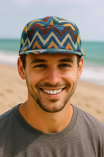 Vista 125 de Gorra de 5 paneles Diseños únicos multicolor Gorras para hombres y mujeres Grande o XL