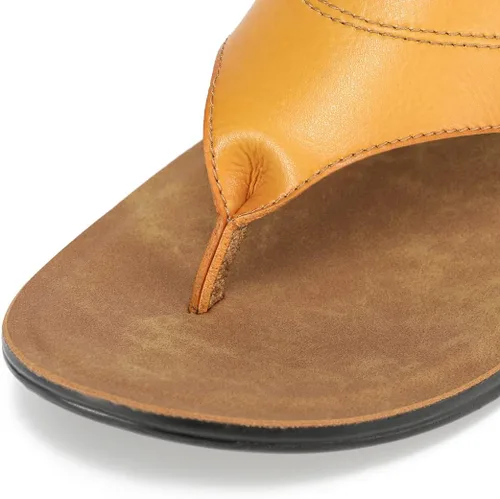 Vista 3 de Harssidanzar Sandalias planas para hombre, estilo vintage, cómodas, ligeras, para verano, playa, KM216