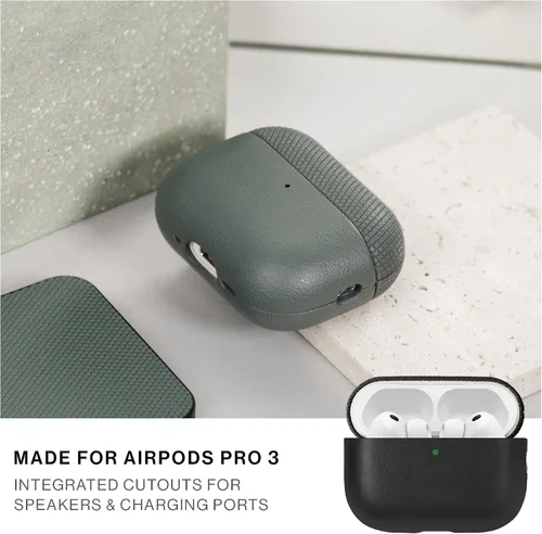 Vista 2 de Native Union (Re) Funda clásica para AirPods Pro 3, materiales reciclados y resistentes de primera calidad, protección duradera, compatible con Negro