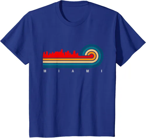 Vista 48 de Camiseta Retro City of Miami Florida, Negro