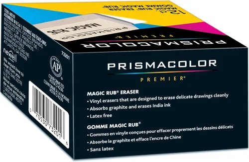 Vista 3 de Prismacolor Premier Magic Rub - Borradores de vinilo, paquete de 12