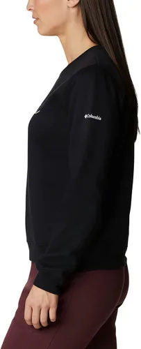 Vista 3 de Columbia Camiseta gráfica Trek para mujer, logotipo negroguión, talla 1X Plus