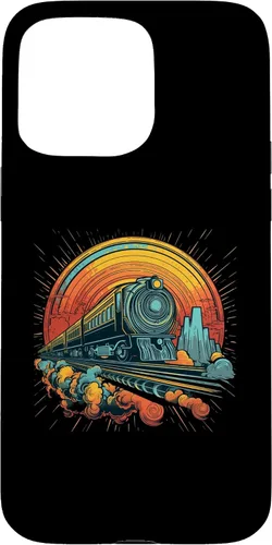 Vista 28 de Funda para iPhone 16 Train Locomotora y modelo de trenes de ferrocarril