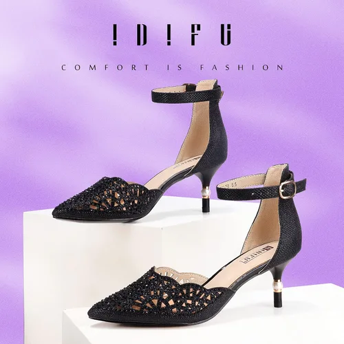 Vista 2 de IDIFU In2 Candice - Zapatos de noche para mujer, con lentejuelas y lentejuelas para boda, zapatos de noche para mujer, novia