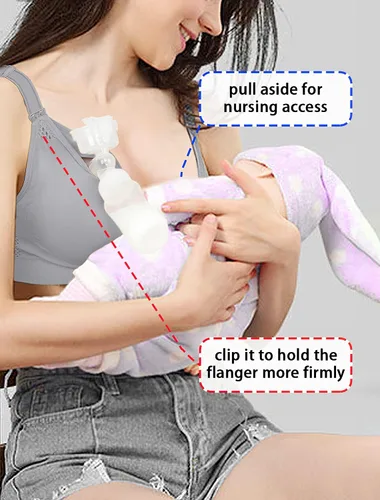 Vista 3 de iloveSIA Nursing Bras for Mom Breastfeeding, Seamless Supportive Sleep Bra for Maternity Postpartum S-2XL 3Pack