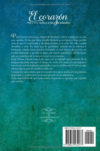 Vista 2 de El corazón de un caballero prohibido Libro 7 Serie De Amores y Matrimonios (Spanish Edition)