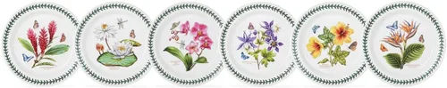 Vista 2 de Portmeirion Plato de cena de jardín botánico exótico con motivo de hibisco