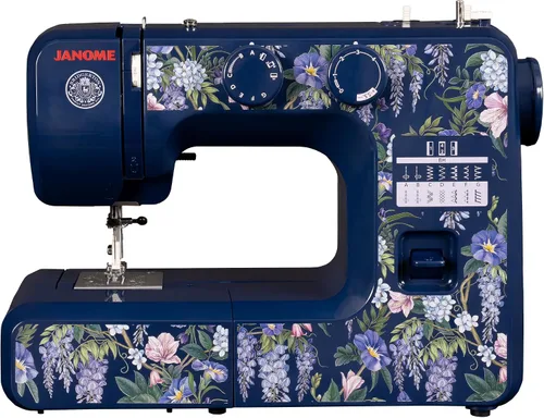 Vista 11 de Janome Blue Couture - Máquina de coser fácil de usar con estructura metálica interior, diagrama de bobina, videos tutoriales, ¡hecha pensando