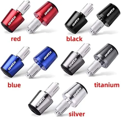 Vista 3 de manillar motocicleta peso final manillar Grips tapa anti vibración silder plug para S/uzuki gixxer 150sf 250sf 155 accesorios