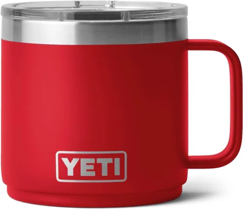 Vista 22 de YETI Rambler - Taza apilable de 14 onzas, aislada al vacío, de acero inoxidable con tapa MagSlider Stackable Violeta ultramar