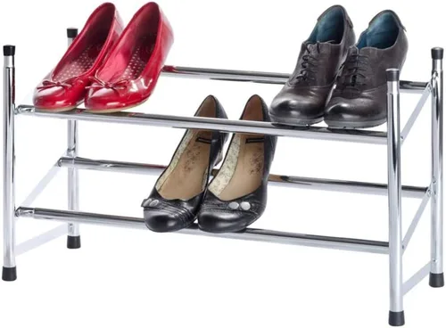 Vista 3 de Wenko Zapatero extensible, Cromo, Plata