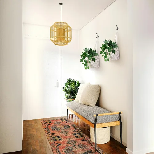 Vista 8 de Paquete de 2 Maceteros de Pared para Plantas de Interior, Colgador de Plantas de Macramé Macetero de Pared, Colgador de Plantas, Macetero Colgante