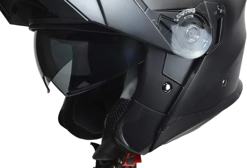 Vista 5 de Caldera 2 Street - Casco modular para motocicleta, color negro mate, MD