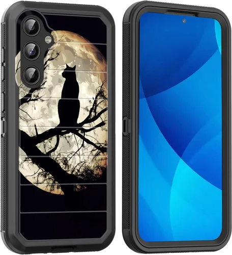 Vista 134 de Funda para Galaxy A15 5G, cuerpo completo, protección contra caídas, a prueba de polvo, resistente de 3 capas, militar, resistente, duradera