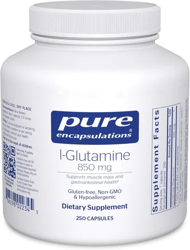 Vista 8 de Pure Encapsulations L-Glutamina 850 mg Suplemento para el apoyo inmune y digestivo, salud intestinal y reparación del revestimiento, impulso