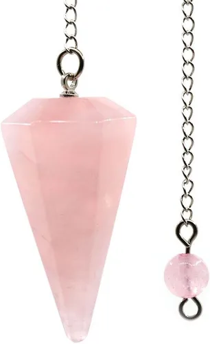 Vista 10 de Justinstones - Dije de piedras preciosas con cristales de roca hexagonales en punta reiki chakra