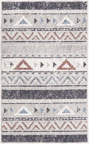 Vista 3 de Unique Loom Eco Southwestern Collection - Alfombra de área - Holbrook (rectangular 2' 0" x 3' 0", gris/negro)