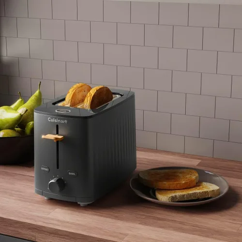 Vista 5 de Cuisinart Soho™ Collection - Tostador de 2 rebanadas, 7 ajustes de tostado, función de descongelación, recalentamiento y bagel, almacenamiento Negro