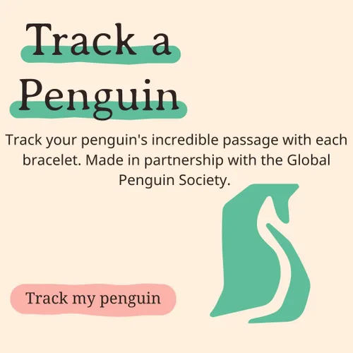 Vista 3 de Fahlo Pulsera de seguimiento de pingüinos elástica compatible con la Sociedad Global de Pingüinos talla única para hombres y mujeres Piedra Sin gemas