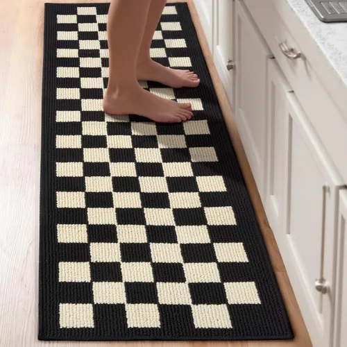 Vista 16 de GIB - Juego de alfombras de cocina y tapetes para piso, set de 2, alfombras antideslizantes/antideslizamiento para cocina, alfombras