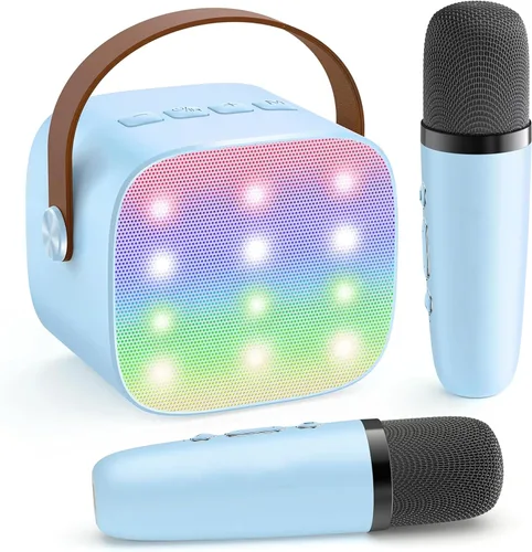 Vista 19 de YLL Máquina de karaoke para niños y adultos, regalos de cumpleaños para Negro