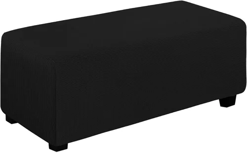 Vista 95 de Easy-Going Funda Elástica para Otomana Taburete de Almacenamiento Plegable Protector de Muebles Funda Rectangular Suave con Parte Inferior Elástica