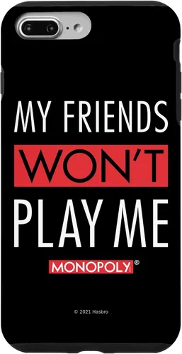 Vista 9 de Funda blanca para iPhone 15 Monopoly My Friends Won't Play