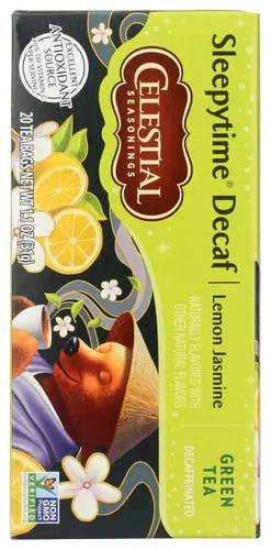 Vista 6 de Celestial Seasonings Té verde, jazmín de limón descafeinado Sleepytime, 20