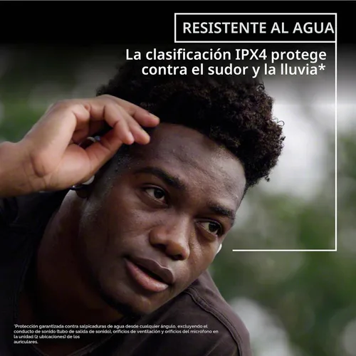 Vista 6 de Sony Float Run - Auriculares deportivos inalámbricos Bluetooth para correr y hacer ejercicio con micrófono y resistencia al agua IPX4, WIOE610/B