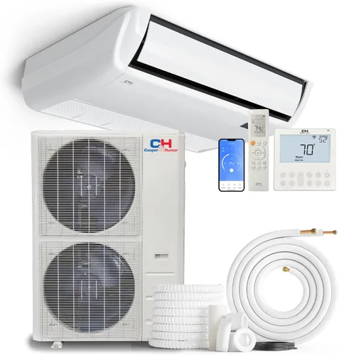 Vista 9 de Cooper & Hunter Aire acondicionado universal de 18,000 BTU para piso/techo sin conductos Mini Split y bomba de calor - 22.3 SEER2 - Incluye kit
