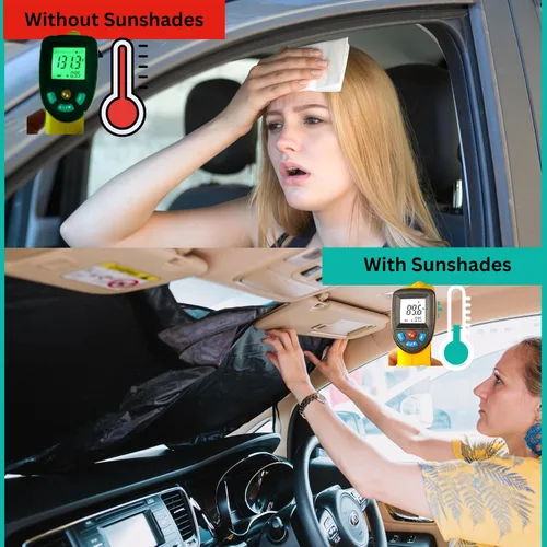 Vista 2 de Parasol para parabrisas BMW X2 (2018-2023), certificado 99.87% UVB y 99% de protección solar UVA. Cubierta opaca de doble capa galardonada, parasol