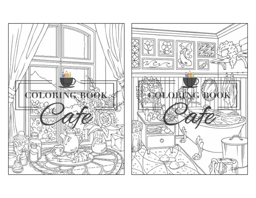 Vista 10 de Home Sweet Home Coloring Book for Adults Fun and Relaxing Interior Home Designs with Beautifully Furnished Rooms and Welcoming Outdoor Spaces