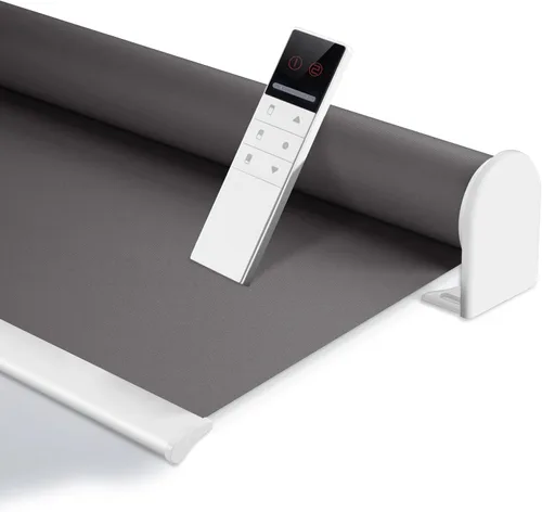 Vista 14 de Zshine Persianas opacas motorizadas con ancho personalizado (23-95 pulgadas), persianas enrollables inalámbricas y recargables con control remoto
