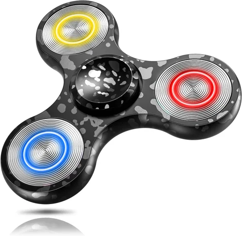 Vista 11 de ATESSON Fidget Spinner Juguete Ultra Duradero de Acero Inoxidable Rodamiento de Alta Velocidad Giros de Precisión Material de Metal Mano Spinner
