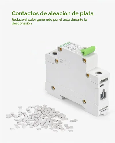 Vista 6 de Interruptor de circuito en miniatura DC de 12V-110V, protector de interruptor de batería de 6 amperios y 1 polo para sistema solar PV y RV, disparo