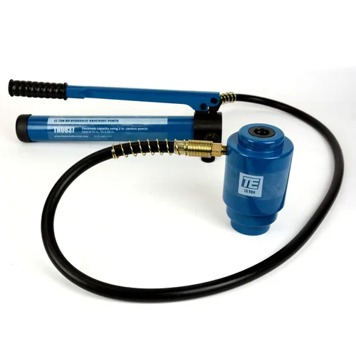 Vista 6 de TEMCo TH0037 - Juego de herramientas de 4 pulgadas con perforador hidráulico para conducto eléctrico, kit de herramientas KO