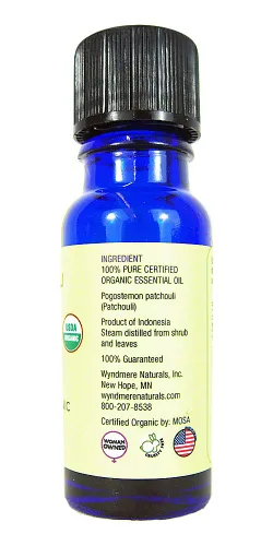 Vista 3 de WYNDMERE NATURALS Aceite Esencial Orgánico Pachulí, 10 ML