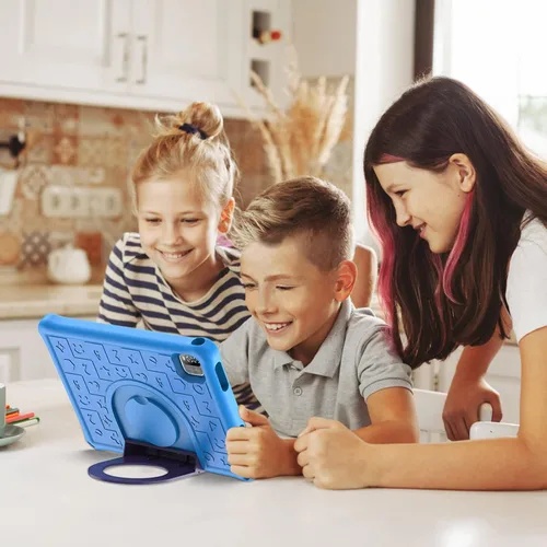 Vista 7 de Tablet infantil de 10 pulgadas con funda, tableta Android 15 de 10 pulgadas para edades de 3 a 12 años, 6 GB de RAM 64 GB de ROM, control parental