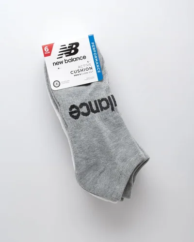 Vista 2 de New Balance Calcetines básicos de corte bajo para hombre (6 unidades)