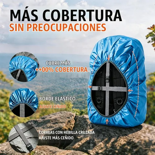 Vista 6 de Joy Walker Funda impermeable para mochila a prueba de lluvia, 12000mm ultra impermeable, capas multicapa ultra resistentes mejoradas, correa