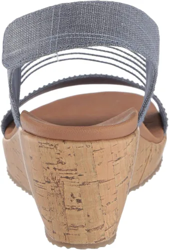 Vista 3 de Skechers Sandalias de cuña con cuña para mujer