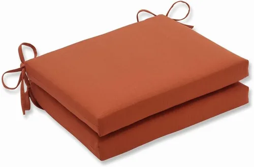Vista 7 de Pillow Perfect Monti Chino - Cojines sólidos para asiento de patio y interiores y exteriores, resistentes a la intemperie y a la decoloración Azul