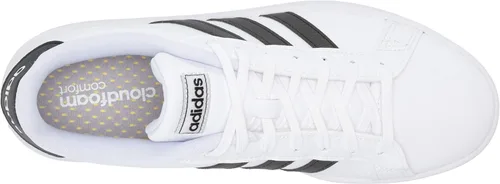 Vista 5 de adidas Tenis Grand Court para mujer Cloud WhiteLight PurpleCore Black