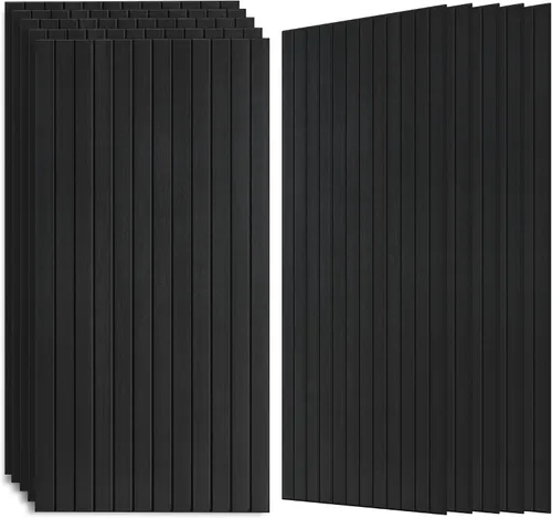 Vista 11 de Paquete de 4 paneles acústicos absorbentes de sonido, 47.2"x23.6" (47.2 x 23.6 pulgadas) paneles de amortiguación de sonido, paneles decorativos