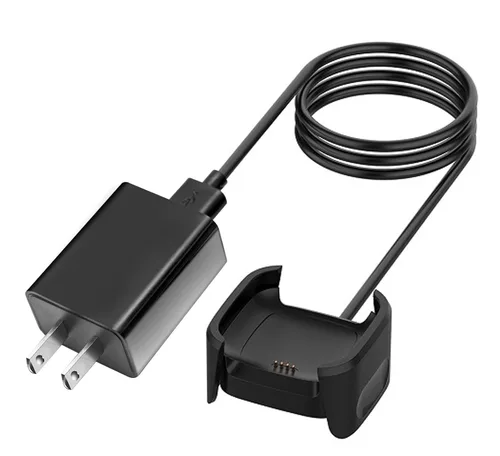 Vista 7 de YCWZZH Cargador rápido de pared para Fitbit Versa 2, cable de carga USB, no para Versa 2 Lite, negro, 5V, 100-240V, 50-60Hz, viajes, carga rápida