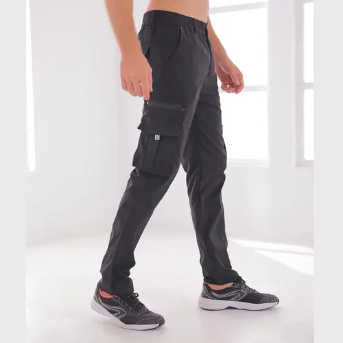Vista 4 de Pantalón de carga para hombre al aire libre, ligero, táctico, para senderismo, jogger, ajuste clásico, bolsillos múltiples