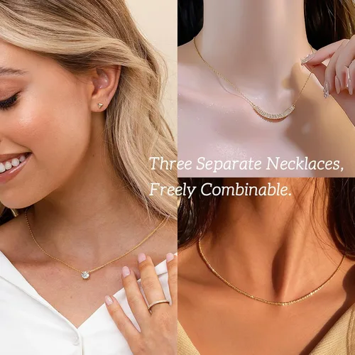 Vista 3 de 18K Gold Cross Necklace Cubic Zirconia Cross Religious Pendant Necklace Gemstone Cross Pendant Necklace Jewelry Gift